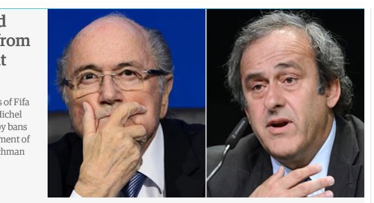 FIFA, 블라터·플라티니에 자격정지 8년…“지위남용” 기사의 사진
