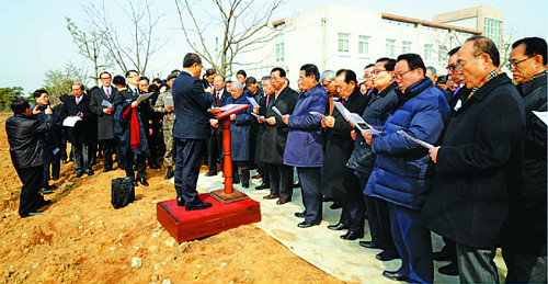 기독교軍선교연합회, 연무대교회 안전 시공 기도 기사의 사진