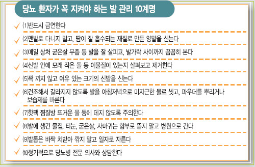 무서운 당뇨병!… 당신의 발을 노린다 기사의 사진