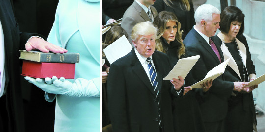 트럼프 대통령 취임식, 역대 가장 많은 교회 지도자 참석… 기도·말씀으로 채워져 기사의 사진