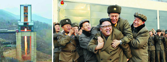 ÝÁ, ½ÅÇü ·ÎÄÏ¿£Áø ½ÃÇ衦 °°æ Æ®·³ÇÁ¿¡ ¡®ICBM ½ÃÀ§¡¯ ±â»çÀÇ »çÁø
