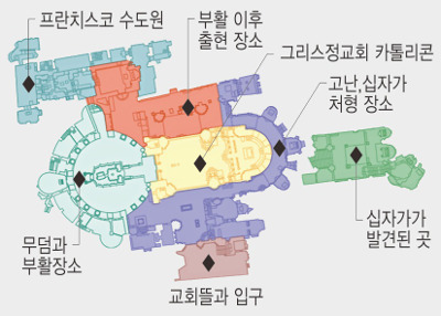 사흘간 안치됐다  살아나신 그 자리,  희망의 부활 꿈꾼다 기사의 사진