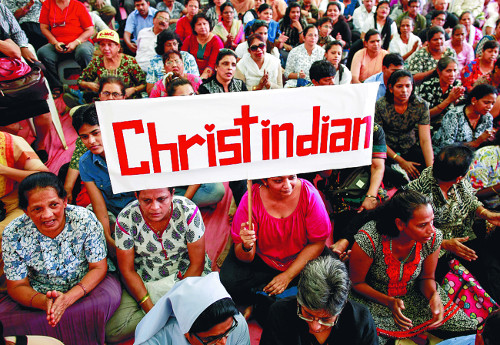 인도 기독인들 수난 기사의 사진