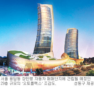 중고차 매매시장 장한평 29층 규모 복합시설 추진  