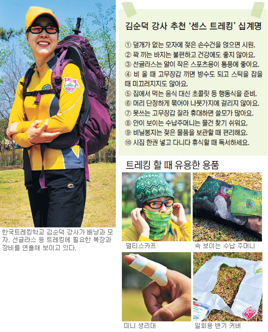 멀티스카프 하나면 자외선 차단 “OK”… 여성 트레커 위한 ‘센스 트레킹’  