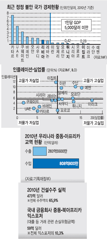 [핏빛 리비아] 최근 반정부시위 발생 국가 분석… ‘시위 불길’ 카타르·사우디·UAE 확산 가능성 낮아  