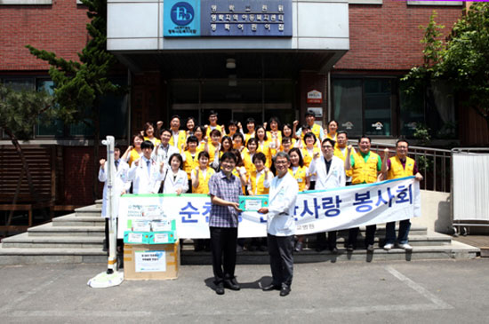 순천향대병원, 중증장애아동시설서 의료봉사 펼쳐  