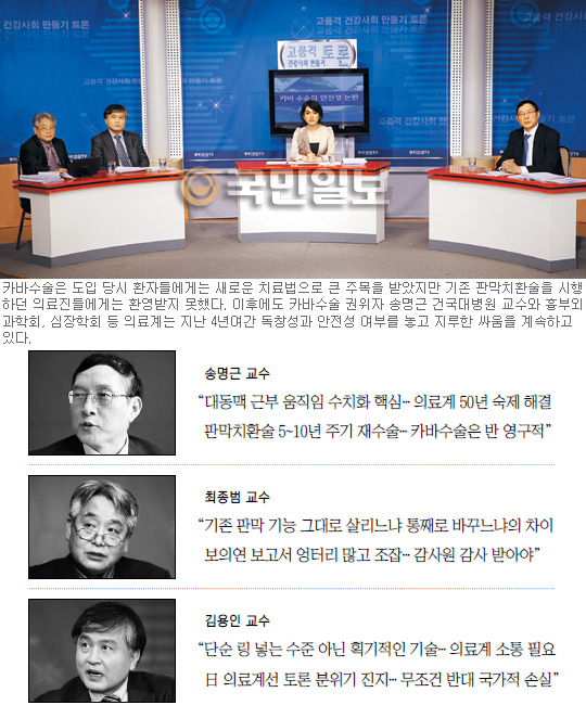 [전문가 토론회] 카바수술… 혁명적 ‘의술’인가 위험한 ‘사술’인가  