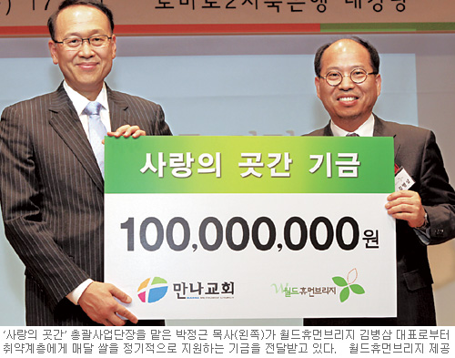마르지 않는 ‘사랑의 쌀 곳간’ 만든다… 월드휴먼브리지 2012년 중점 사업  