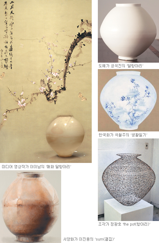 너무 순정적 인간 내면을 보는 듯… 백자 달항아리 소재·작품 전시 2곳  