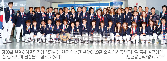 [2012 런던올림픽 D-6] “매일 태극기 휘날리겠다”… 金 10개 이상 획득 톱 10 다짐  