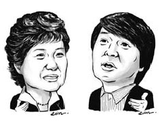 대선주자 ‘빅2’ 탐색펀치 교환  