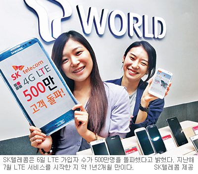 SKT, LTE 가입자 500만 돌파 차세대 ‘기가 와이파이’ 시연  