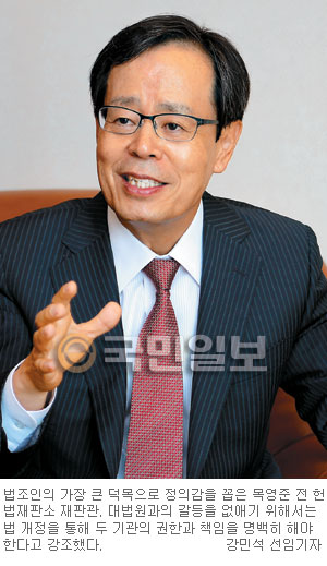[인人터뷰] 목영준 前 헌재 재판관 “위헌-합헌 기준 시대따라 변해… 항상 중용 염두”  