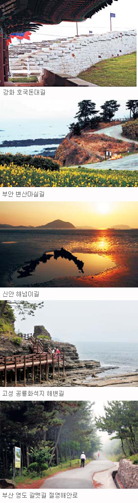 해안누리길서 추억을 만드세요… 국토부, 대표 코스 5개 선정  