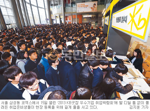 KB금융 취업박람회, 일자리 찾아 2만여명 북적  