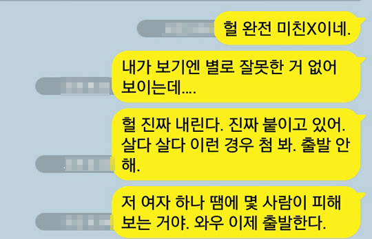 ‘헐 완전 미친X… 첨본다’ 땅콩리턴 조현아 목격 카톡에 네티즌 폭소  