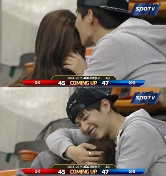 ‘우결 부부’ 김소은-송재림, 농구장에서 ‘짜릿한 이마키스’ 포착  