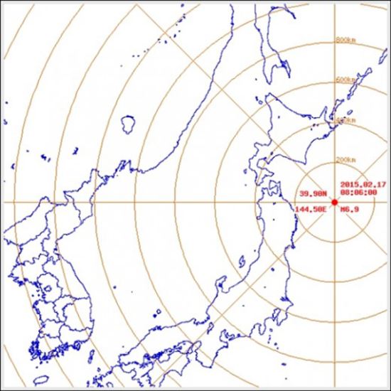 일본 6.9 강진 