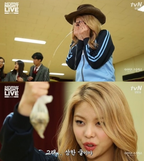 ‘SNL 코리아’ 에일리, 기상천외 3종 다이어트 공개  