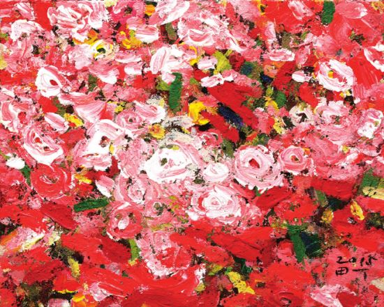 봄맞이 집안 가꾸기 그림 한점 어때요? 화랑미술제 김환기 ‘장미꽃’ 등 3000여점 출품  