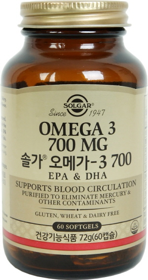 한국솔가, 신제품 ‘솔가오메가-3 700’ 선보여  
