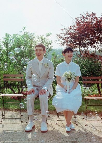 [포토] 예비엄마 하시시박, 결혼식 비하인드컷 공개 “참 예쁘다”  