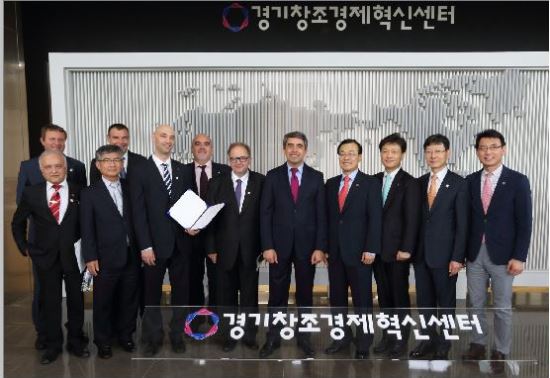 로젠 플레브넬리에프 불가리아 대통령, 경기창조경제혁신센터 방문  