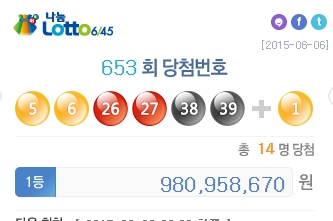 5, 6, 26, 27, 38, 39 653ȸ ζ 1 14  9 8095  