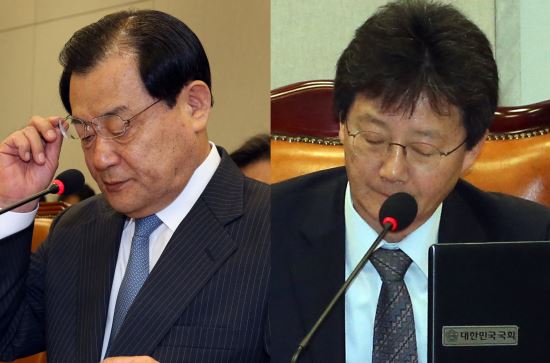 野 “유승민 원내대표 인정하느냐?” 이병기 “내가 말할 것이 아니다”  