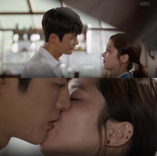 ‘너를 기억해’ 장나라, 서인국에 까치발 키스  