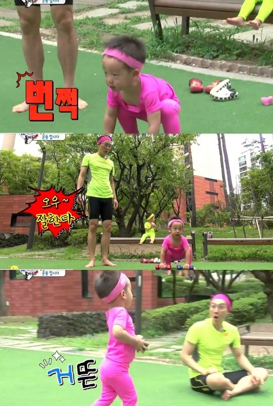 ‘슈돌’ 이휘재 쌍둥이 서언, 아령도 번쩍  
