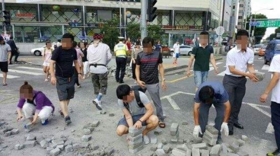 서울대입구역 떨어진 벽돌 함께 치운 관악구 시민의식 ‘훈훈’  