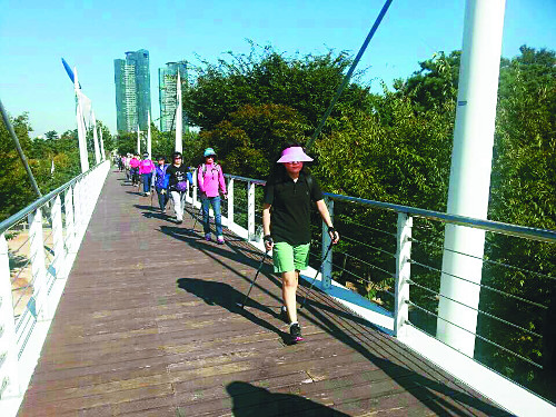 서울숲서 노르딕워킹 즐기세요…  교육과정 운영  