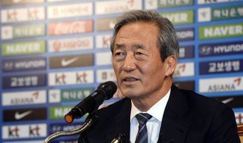 정몽준, 3일 플라티니 유럽축구연맹 회장 대응 기자회견  