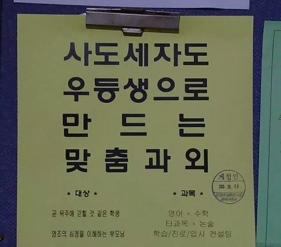 사도세자 뒤주 들어간 게 공부 못 해서?…황당 과외 전단  