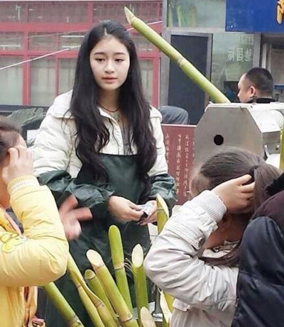 “현아 닮은 정육점녀, 김태희 닮은 사탕수수녀” 대륙녀 열풍  