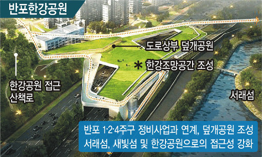 한강 둔치에 100만㎡ 규모 숲 만든다…  정자·나루터 복원 70여곳에 여가·문화시설  