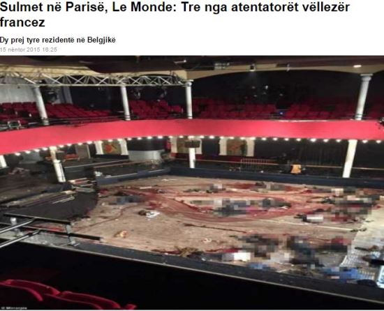 “테러범들은 악마였다” 참혹했던 파리 바타클랑 공연장 내부 기사의 사진
