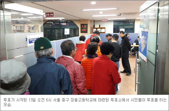 [투표 현장] “술마시고 밤새 놀다 부모님 따라 나왔어요”  