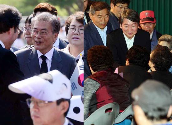 문재인, 안철수 우연히 같은 식당에서… 마주지치는 않아  