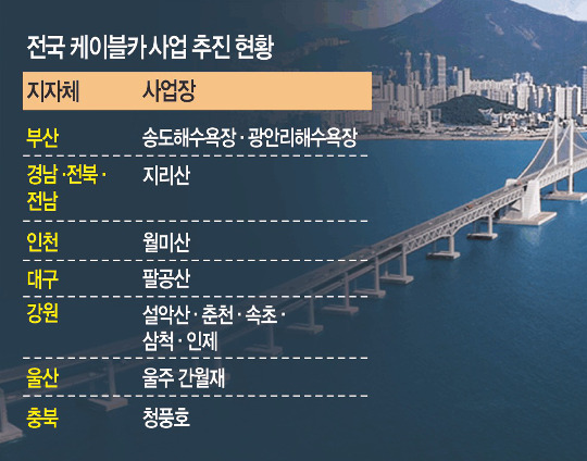 산지규제 풀리자… 케이블카사업 불 붙었다  